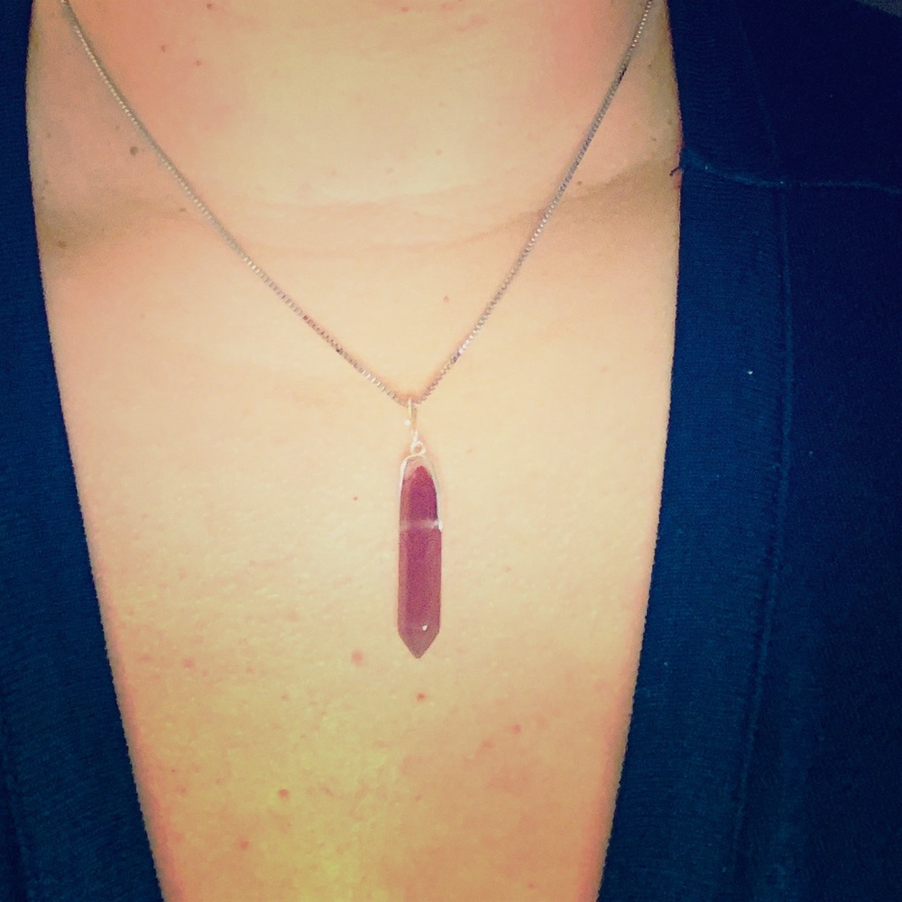 Alex and Ani Amethyst Spike Necklace Charm